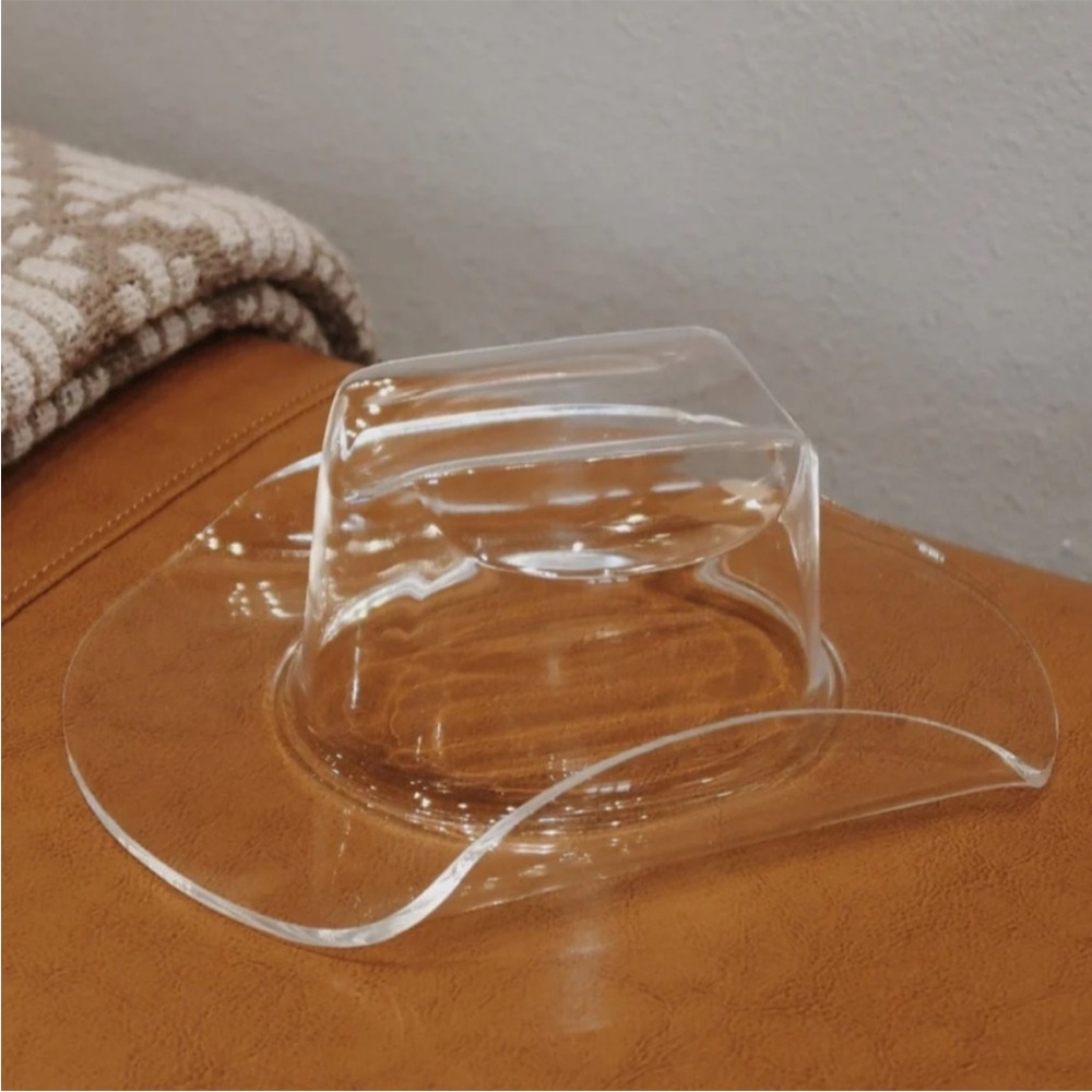 Large clear acrylic cowboy hat